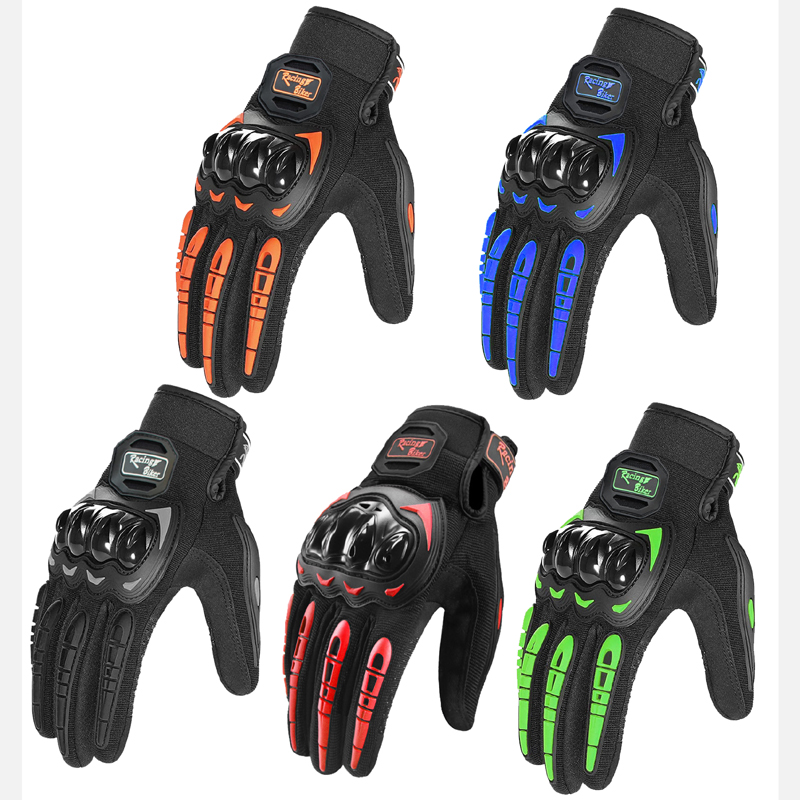Cycling Gear Man - Rękawice motocyklowe męskie letnie oddychające niebieskie