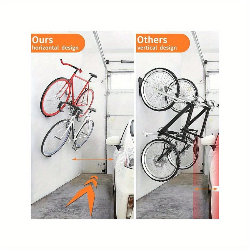 Cycling Gear Wall Storage - Uchwyt ścienny na pedały rowerowe, poziomy,