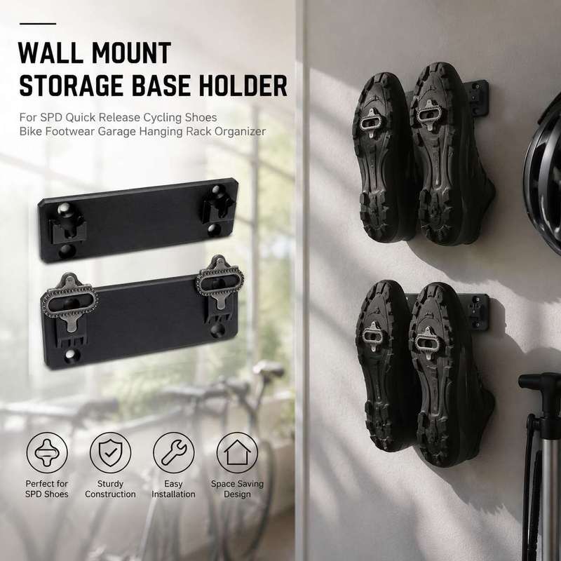 Cycling Gear Wall Storage - Uchwyt ścienny do przechowywania butów rowerowych