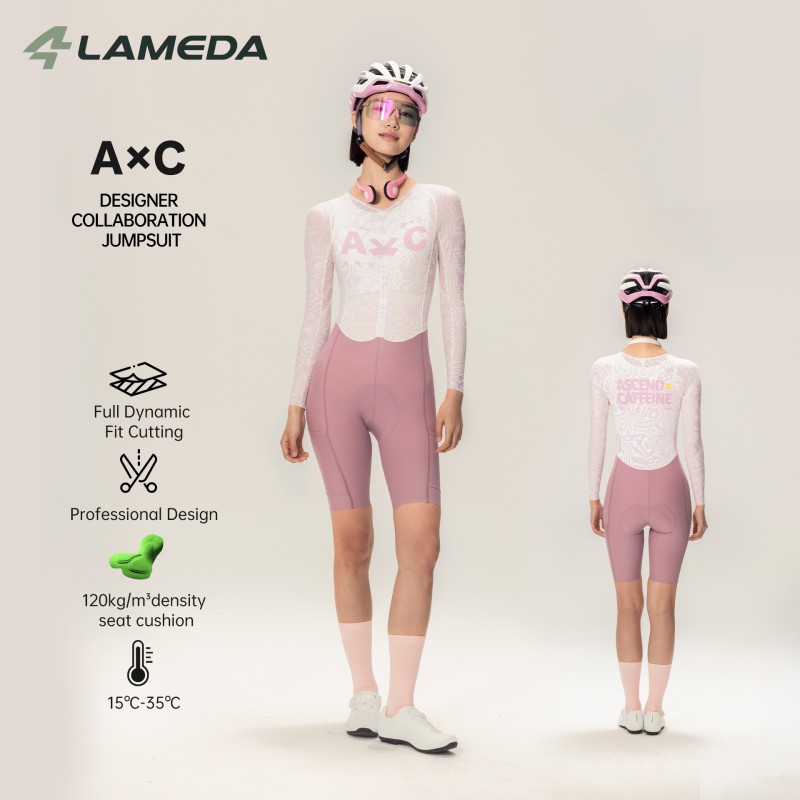 Cycling Gear Lycra - Kombinezon rowerowy damski LAMEDA z długim