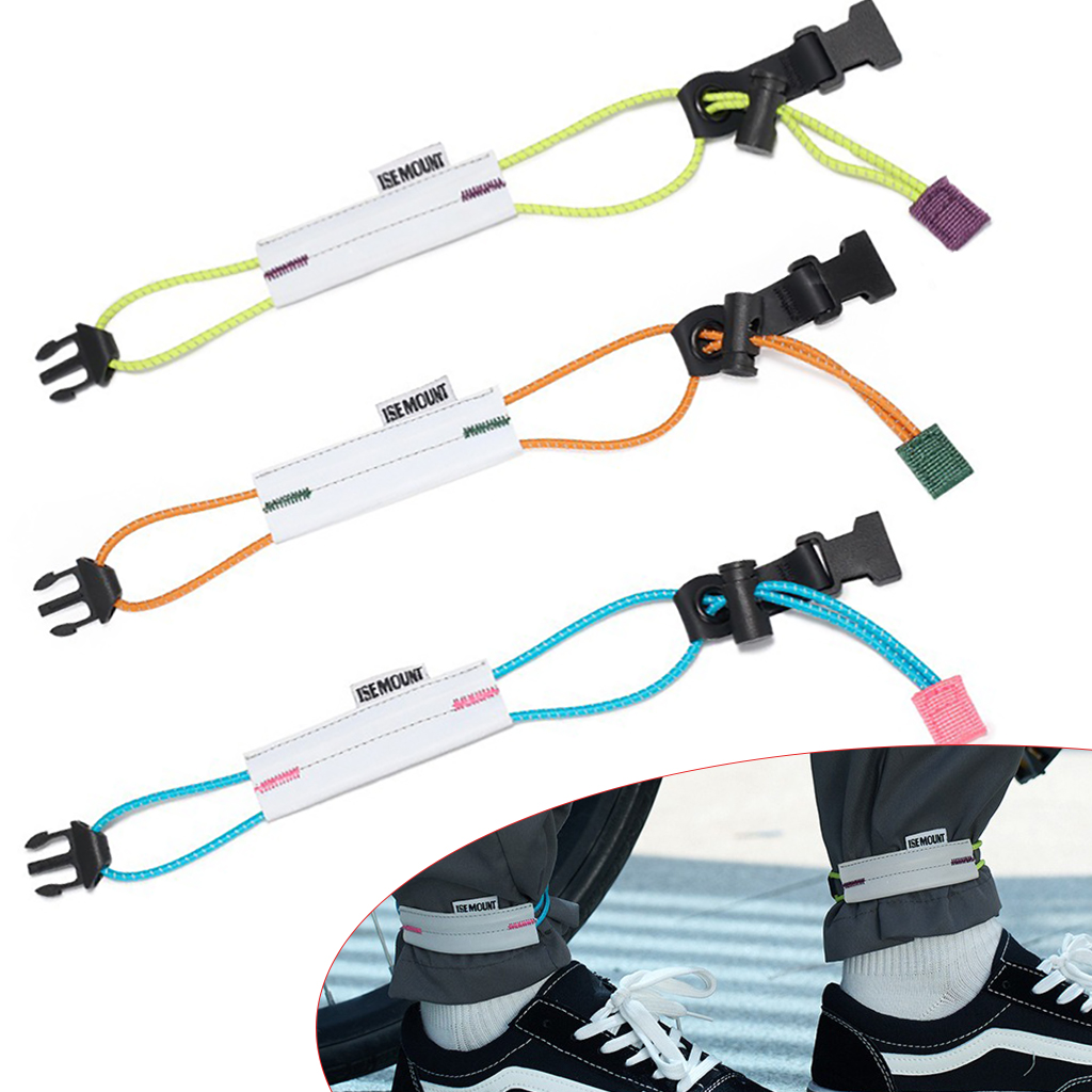 Cycling Gear Man - Odblaskowe spodnie rowerowe z regulowanymi paskami,