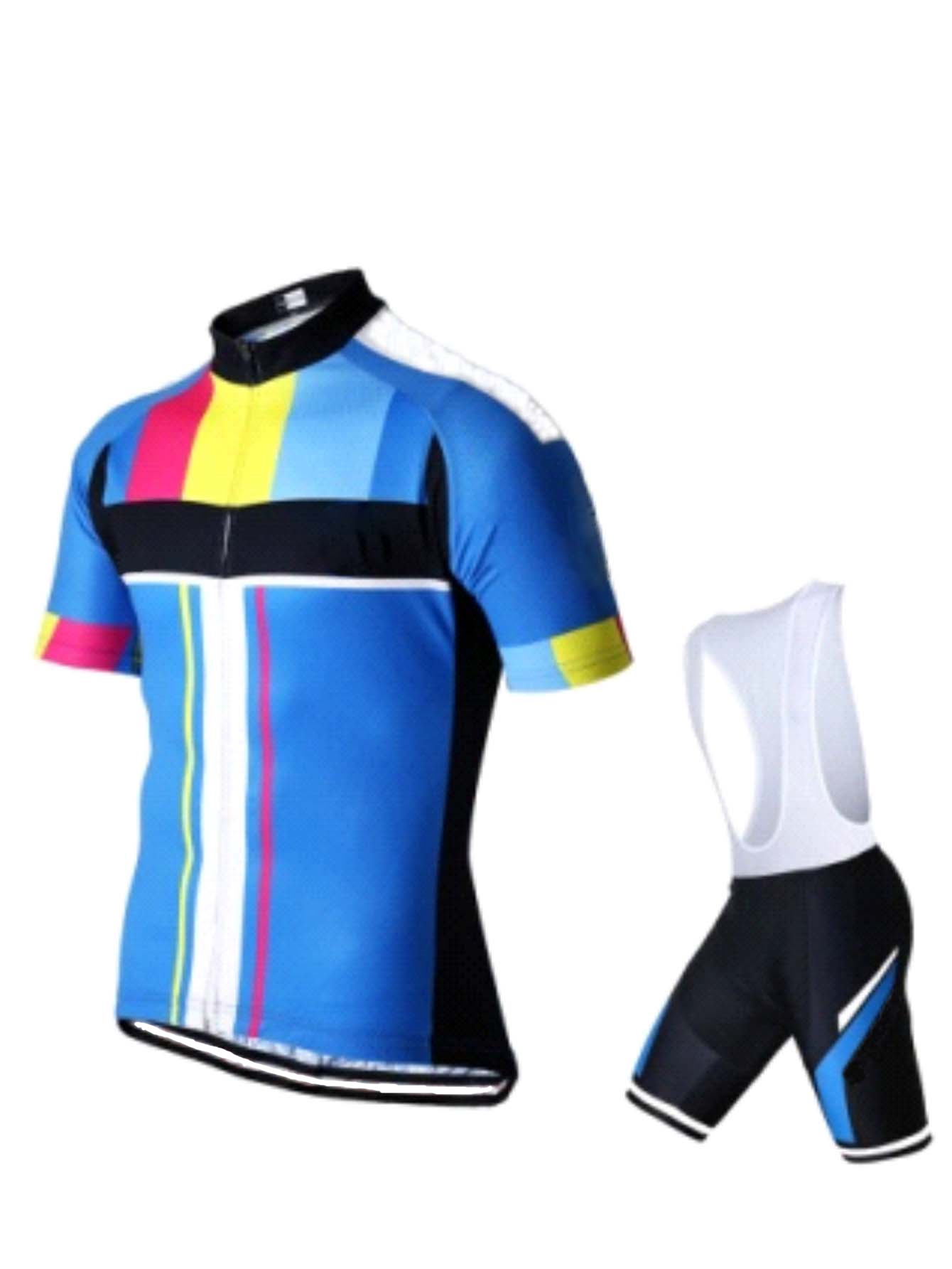 Cycling Gear Lycra - Męski zestaw kolarski: koszulka i spodenki,