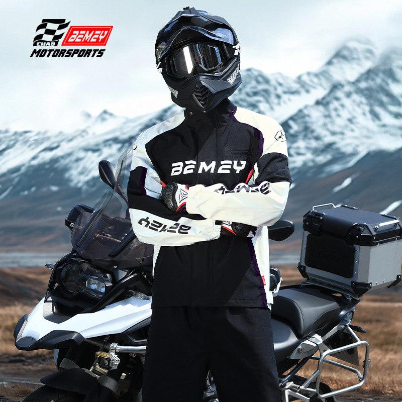 Cycling Gear Man - Męski płaszcz przeciwdeszczowy na motocykl, dla