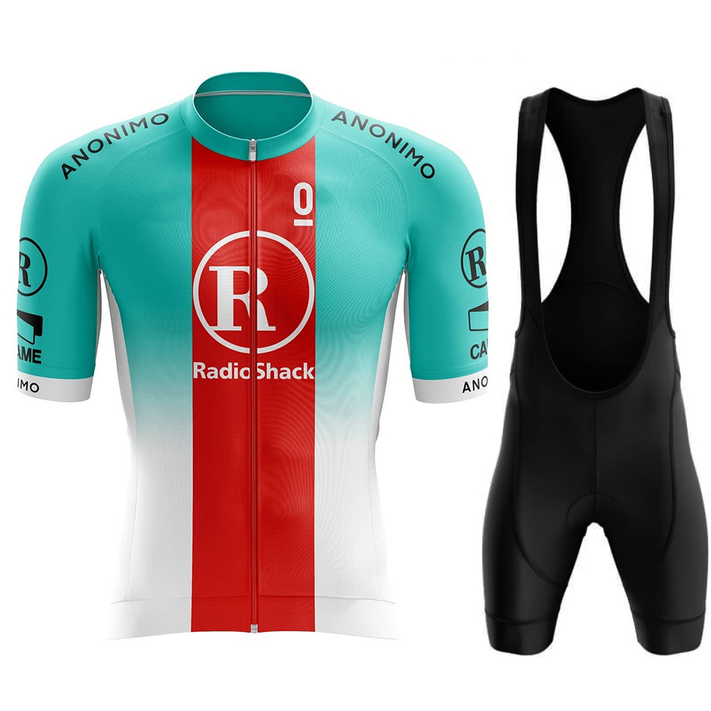 Cycling Gear Lycra - Męski zestaw kolarski: krótkie spodenki na