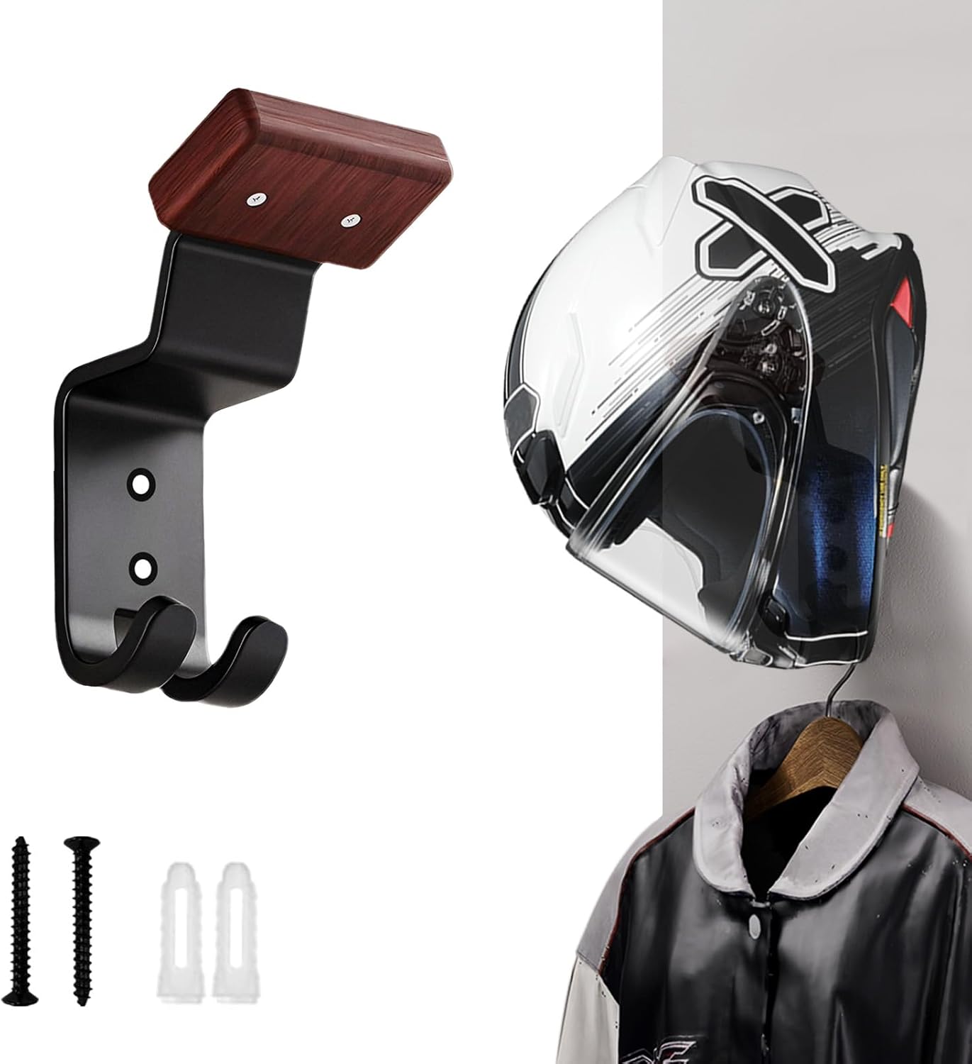 Cycling Gear Stand - Uchwyt ścienny na kask motocyklowy, wytrzymały
