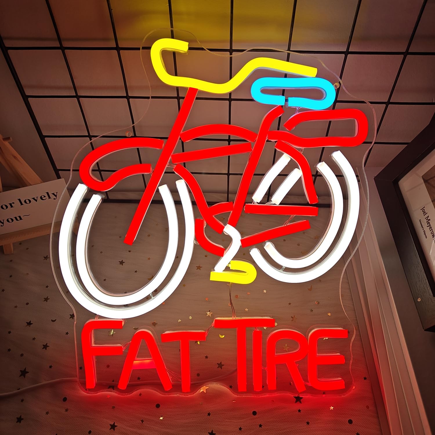 Świecący LED neonowy szyld Fat – Cycling Gear Store recenzja i cena