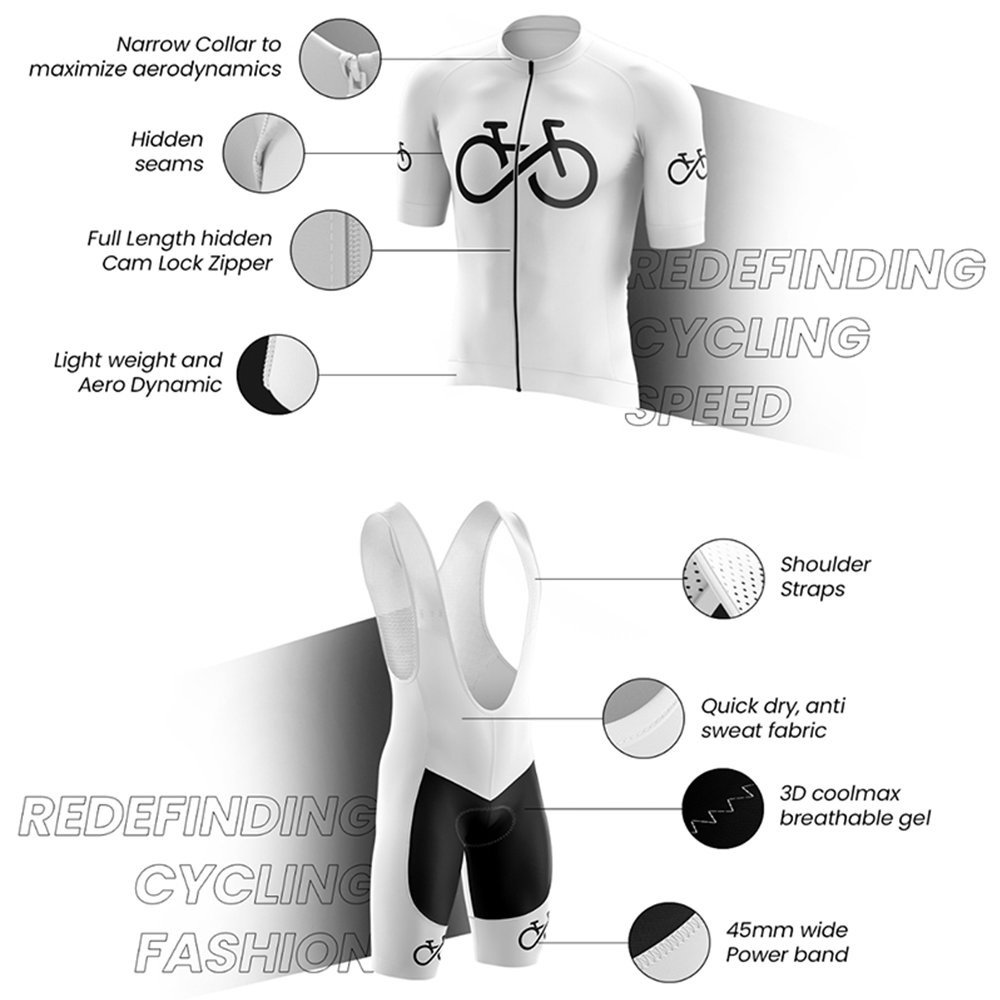 Męski zestaw kolarski: krótkie – Cycling Gear Lycra recenzja i cena